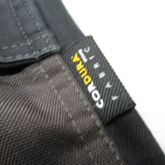 CAT Work Pants Mens 36x31 Black Carpenter Cordura Double Knee Pad Holder Roofing - Picture 4 of 16